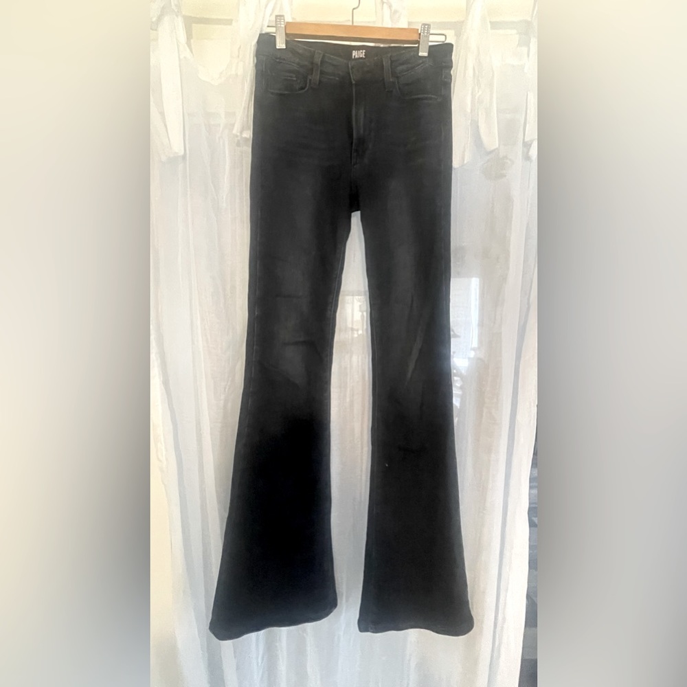 Paige blue/black flare Jeans 26 x 30